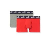 PUMA Men's Elements Trunk, red/Navy, XL (2er Pack)