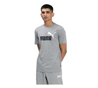 PUMA Herren ESS+ 2 Col Logo Tee T-Shirt, Mittelgraues Heather, S