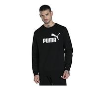 PUMA Herren ESS Big Logo Crew FL Sweatshirt, schwarz, L