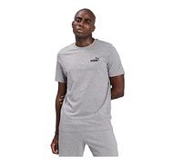 Puma Herren ESS S Logo Tee T-Shirt, Medium Gray Heather, XXL