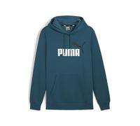 PUMA Herren Essentials+ Two-Tone Big Logo Hoodie XS Cold Green ┃Basic Langarm-Hoodie Herren