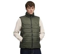 Puma Essentials Wattierte Weste Herren | Mit Plain | Dark Olive | Größe: XL Green