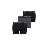 PUMA Herren Everyday Boxer Briefs 3 er Pack, Farbe:223 - Black/Anthracite, Bekleidungsgröße:XL