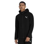 Kapuzensweatshirt PUMA "EVOSTRIPE FULL-ZIP HOODIE DK" Gr. L, schwarz (puma black) Herren Sweatshirts (10610468-L) puma black