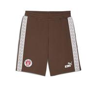 PUMA Herren FC St. Pauli King Sweat-Shorts M, Espresso Brown White