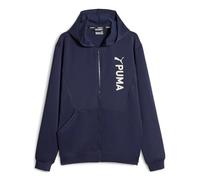PUMA Herren Fit Double Knit Fz Hoodie Pullover, Navy Blue, M