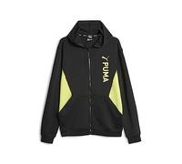 PUMA Herren Fit Double Knit Fz Hoodie Pullover, Schwarz-gelb Burst, M