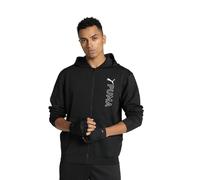 PUMA Herren Fit Double Knit Fz Hoodie Pullover, Schwarz, M