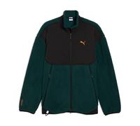Puma Herren Fleecejacke Pumatech Soft Tech Relaxed Sherpa Jacket 632104-75 M Green Terrain-PUMA Black