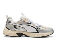 Sneaker PUMA "MILENIO TECH_", Damen, Gr. 38,5, weiß (warm weiß, puma weiß, puma silber), Textil, Schuhe Sneaker (11521333-38,5) warm weiß, puma weiß, puma silber
