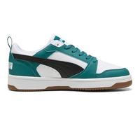 Sneaker PUMA "Rebound V6 Low Sneakers Erwachsene", Damen, Gr. 44, emerald ice schwarz, weiß grün, Obermaterial: Textil, Synthetik; Futter: Textil; Innensohle: Textil; Laufsohle: Gummi, Schuhe Sneaker 