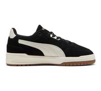 Sneaker PUMA "SHUFFLE DOWNTOWN SD", Damen, Gr. 43, puma schwarz, vapor gray, puma gold, Leder, Schuhe Sneaker, Obermaterial aus Leder, leicht profilierte Gummilaufsohle (77677743-43) puma schwarz, vap