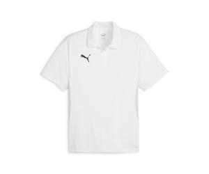Puma Herren Fußball-Poloshirt, weiss / grau, Gr. S