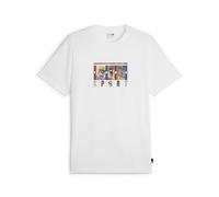 PUMA Herren Graphic (Available in Big and Tall Sizes) T-Shirts, Weiß-SS24 Sport, L