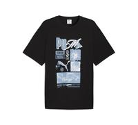 Graphic PUMA Sportswear Relaxed T-Shirt Herren, Kleidung, Schwarz, L Black