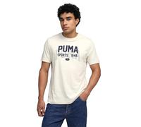 Puma Graphic Varsity T-Shirt Herren | Mit Print | Alpine Snow | Größe: L White