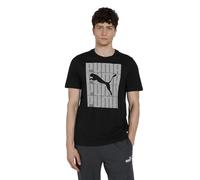 PUMA Herren Graphic Wording T-Shirt, Schwarz, Größe L, Schwarz, L