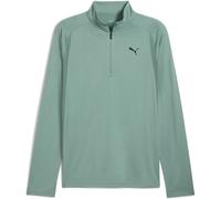PUMA Herren Hemd M TAD TECH Fabric Mix 1/4 Zip (526008) S Green Moon