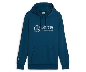 PUMA Herren Hoodie - Motorsport MAPF1 Mercedes Essential Hoodie, Kapuze, Logo Blau M