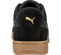 PUMA Herren Iconic Suede Low Eh Oxford, Schwarz/Schwarz/Gum, 15 Wide