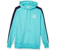 PUMA Herren Iconic T7 Hoody French Terry Kapuzenpullover, Blue Turquoise, X-Large