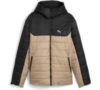 Puma Winterjacke ESS HOODED PADDED JACKET Herren L Ice Coffee, 100% Polyester, mit Kapuze