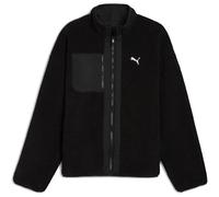 Winterjacke PUMA "REVERSIBLE HYBRID SHERPA JACKET", Herren, Gr. XL, schwarz (puma schwarz), Rippware, Obermaterial: 100% Polyester, unifarben, sportlich, relaxed fit normal, Langarm, Jacken (34829503-