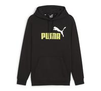 Puma Herren Kapuzenpullover ESS+ 2 Col Big Logo Hoodie 586764-59 L PUMA Black-lime sheen