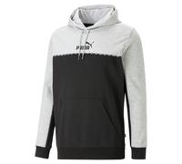 PUMA ESS Block x Tape Hoodie FL Hellgrau meliert
