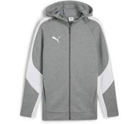 PUMA Herren Kapuzensweat teamEVOSTRIPE Hooded Jacket (659947) XXL Medium Gray Heather-PUMA Silver-PUMA White