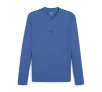 Puma Herren Langarm Shirt teamGOAL Baselayer Tee LS 658777-02 L Electric Blue Lemonade-PUMA Team Royal