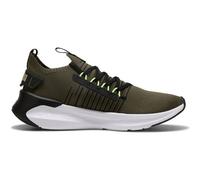 PUMA Unisex Softride Symmetry Fuzion Ls Road Running Shoe, Dark Olive PUMA Schwarz Fizzy Light, 42.5 EU