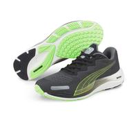 PUMA Herren Laufschuhe - Velocity Nitro 2, Turnschuhe, Sneaker, Sport, Training Schwarz/Grün / EU 40 40 Schwarz