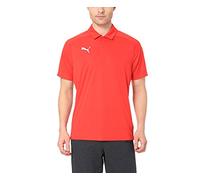 PUMA Herren LIGA Sideline Polo Poloshirt, Red White, L