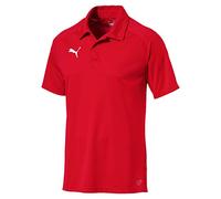 PUMA Herren, LIGA Sideline Polo Poloshirt, Red-White, M
