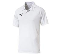 PUMA Herren LIGA Sideline Polo T-shirt, White Black, M