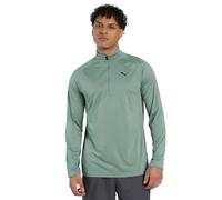 PUMA Herren M TAD TECH Fabric Mix 1/4 Zip Hemden, Green Moon, S