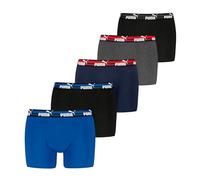 Puma Herren Mens Bold Logo Boxer, Blue/Grey/Black, S EU