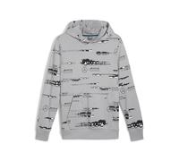 PUMA Herren Mercedes-AMG Petronas F1® Logo Hoodie mit Allover-Print M Team Silver Gray