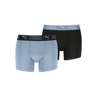 Puma M SPORT MICROFIBER BOXERS 2P Herren Boxershorts, hellblau, größe S