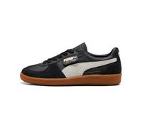 PUMA Herren Palermo Leder-Sneaker, Black/Gum, 43 EU