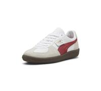 PUMA Herren Palermo Leder-Sneaker, White/Vapor Grey, 40.5 EU
