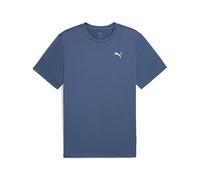 PUMA TAD ESSENTIALS Einfarbiges T-Shirt mit Cat Logo Herren, Kleidung, Dark Indigo, L Blue