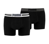 Puma PLACED LOGO BOXER 2P Boxershorts, schwarz, größe L
