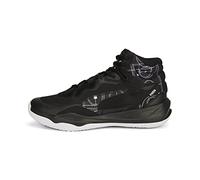 PUMA Herren Playmaker Pro Mid Sneaker, Courtside White Black, 44 EU