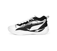 PUMA Herren Playmaker Pro Sneaker, Courtside White Black, 42.5 EU