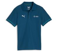PUMA Herren Poloshirt - MAPF1 Mercedes Polo, Knopfleiste, Logo, einfarbig Blau S