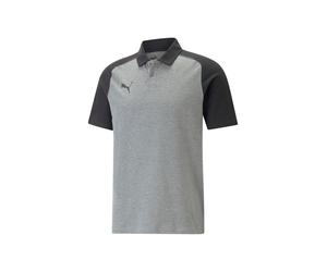 Puma Herren Poloshirt TEAMCUP, grau/schwarz, Gr. XL