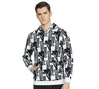 PUMA Herren Power AOP Hoody FL Schweiß, weiß, M