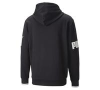 PUMA Herren Power Colorblock Full-Zip Hoodie Tr Sweat, Schwarz, M